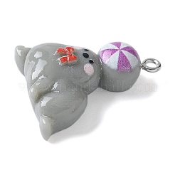 Circus Opaque Resin Pendants&nbsp;RESI-S019-01F