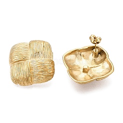 Ion Plating(IP) 304 Stainless Steel Stud Earrings&nbsp;EJEW-G395-39G