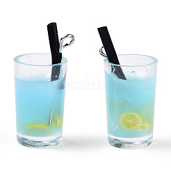 Plastic Imitation Drink Pendants&nbsp;CRES-S359-13-1