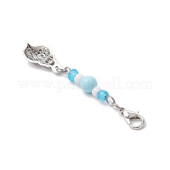 Ocean Theme Alloy Charm & Glass Beads Pendant Decorations&nbsp;HJEW-JM03156-04