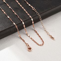 Brass Oval Link Chain Necklaces for Women&nbsp;NJEW-D302-26RG