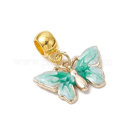 Alloy Enamel Butterfly European Dangle Charms&nbsp;PALLOY-JF03877