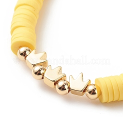 4Pcs 4 Color Handmade Polymer Clay Disc Surfer Bracelets Set&nbsp;BJEW-JB08802