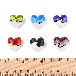 24Pcs 6 Colors Handmade Lampwork Beads&nbsp;LAMP-FS0001-35