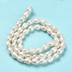 Natural Cultured Freshwater Pearl Beads Strands&nbsp;PEAR-E016-065