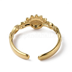 304 Stainless Steel Open Cuff Ring Finding&nbsp;RJEW-C046-07G