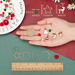 137Piece DIY Christmas Style Earring Kits&nbsp;DIY-SC0015-14