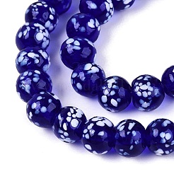 Handmade Lampwork Beads Strands&nbsp;LAMP-N037-07E