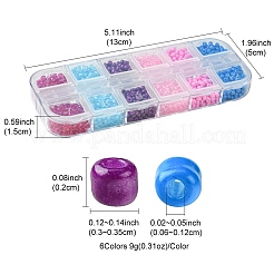 Mixed Styles Glass Round Seed Beads&nbsp;SEED-FS0001-16B