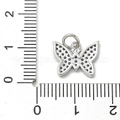 Rack Plating Brass Micro Pave Cubic Zirconia Pendants&nbsp;KK-K392-42P