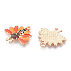 Thanksgiving Day Alloy Enamel Pendants&nbsp;X-ENAM-D060-03F-KCG