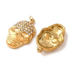 304 Stainless Steel Rhinestone Pendants&nbsp;RB-CBA9088-04G-A
