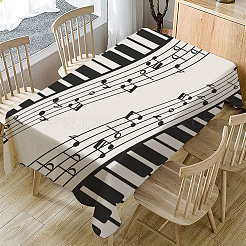 Piano Pattern Linen Tablecloth&nbsp;AJEW-WH0528-69B