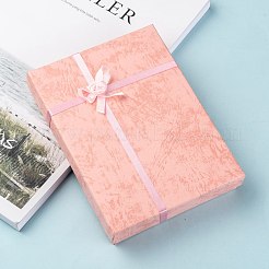 Jewelry Cardboard Boxes with Flower(Color Random Delivery) and Sponge Inside&nbsp;CBOX-R023-4