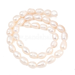 Natural Cultured Freshwater Pearl Beads Strands&nbsp;PEAR-D003-01D-07