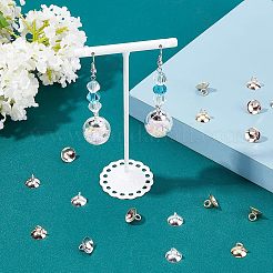 30Pcs 3 Style 201 Stainless Steel and 10Pcs 304 Stainless Steel Bead Cap Pendant Bails&nbsp;STAS-UN0029-64