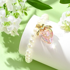 Acrylic Strawberry Charm Bracelets&nbsp;BJEW-JB13843-02