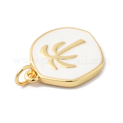 Rack Plating Brass Enamel Pendants&nbsp;KK-R144-01G-02