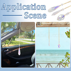 3Pcs 3 Styles Glass Suncatchers for Outdoor Garden Hanging Decoration&nbsp;HJEW-TADJ0001-04