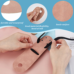 Suede Flat Toe Guard Protectors&nbsp;AJEW-WH0270-860A-01