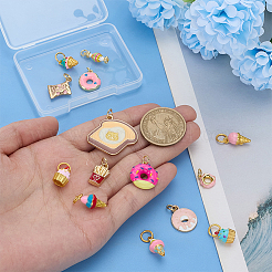 14Pcs 1 Styles Alloy & Brass Enamel Pendants&nbsp;PALLOY-PH01904