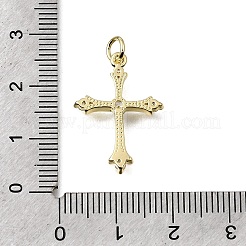 Easter Brass Clear Cubic Zirconia Pendants&nbsp;KK-G602-01G