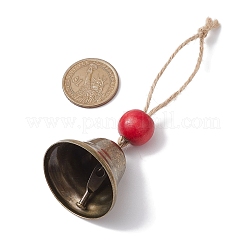 3Pcs 3 Colors Iron Bell Pendant Decoration&nbsp;HJEW-JM02235