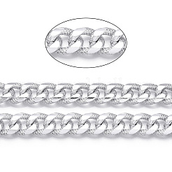 Aluminum Faceted Curb Chains&nbsp;CHA-N003-37S
