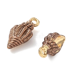 Brass with Enamel Charms&nbsp;KK-CBA61F8-01G-01