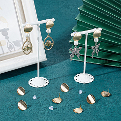 20Pcs Brass Ear Stud Findings&nbsp;KK-BBC0002-60G