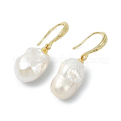 Natural Baroque Pearl Keshi Pearl Dangle Earrings for Women&nbsp;EJEW-JE07015