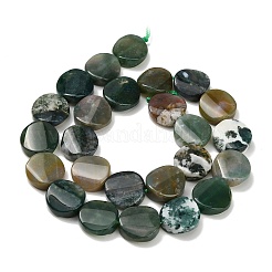 Natural Moss Agate Beads Strands&nbsp;G-NH0028-03