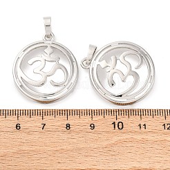 Brass Pendant Cabochon Settings&nbsp;KK-U074-24P