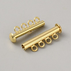 Brass Slide Lock Clasps&nbsp;KK-WH20007-22B