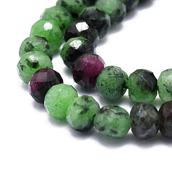 Natural Ruby in Zoisite Beads Strands&nbsp;G-E569-H05