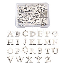 304 Stainless Steel Letter Pendant Rhinestone Settings&nbsp;STAS-TA0001-11P