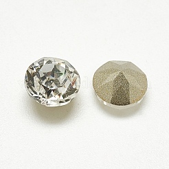 Pointed Back Glass Rhinestone Cabochons&nbsp;RGLA-T110-4mm-001