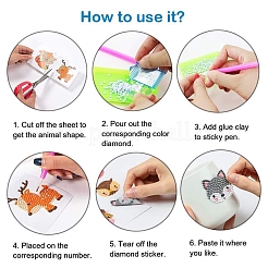 DIY Diamond Painting Sticker Kits&nbsp;DIAM-PW0001-193M