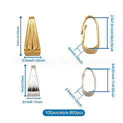 800Pcs 8 Styles Iron Snap On Bails&nbsp;IFIN-YS0001-03