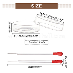 Flat Round Glass Biochemical Petri Dish&nbsp;GLAA-OC0001-14A