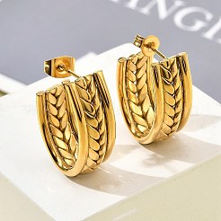 304 Stainless Steel Stud Earrings&nbsp;EJEW-G423-04G