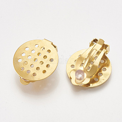 304 Stainless Steel Clip-on Earring Findings&nbsp;STAS-S104-01B