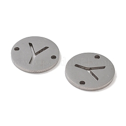 Non-Tarnish 201 Stainless Steel Hollow Flat Round Links&nbsp;FIND-R149-03Y-P