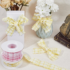 2 Rolls 2 Colors Linen Ribbon for Sewing Decoration&nbsp;OCOR-CY0003-17A