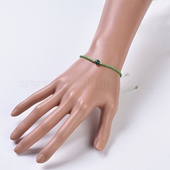 Nylon Thread Braided Beads Bracelets&nbsp;BJEW-JB04346-08