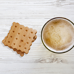 Bamboo Coasters Heat Insulated Cup Pad&nbsp;AJEW-WH0323-33