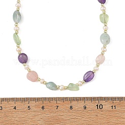 Women's Natural Mixed Stone Necklaces&nbsp;NJEW-JN06492
