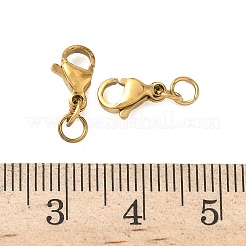 304 Stainless Steel Lobster Claw Clasps&nbsp;STAS-K313-01A-G