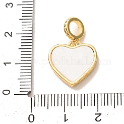 Brass Micro Pave Clear Cubic Zirconia European Dangle Charm&nbsp;CU-CBA9AB3-34G