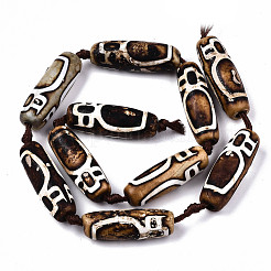 Tibetan Style dZi Beads&nbsp;G-S359-255D